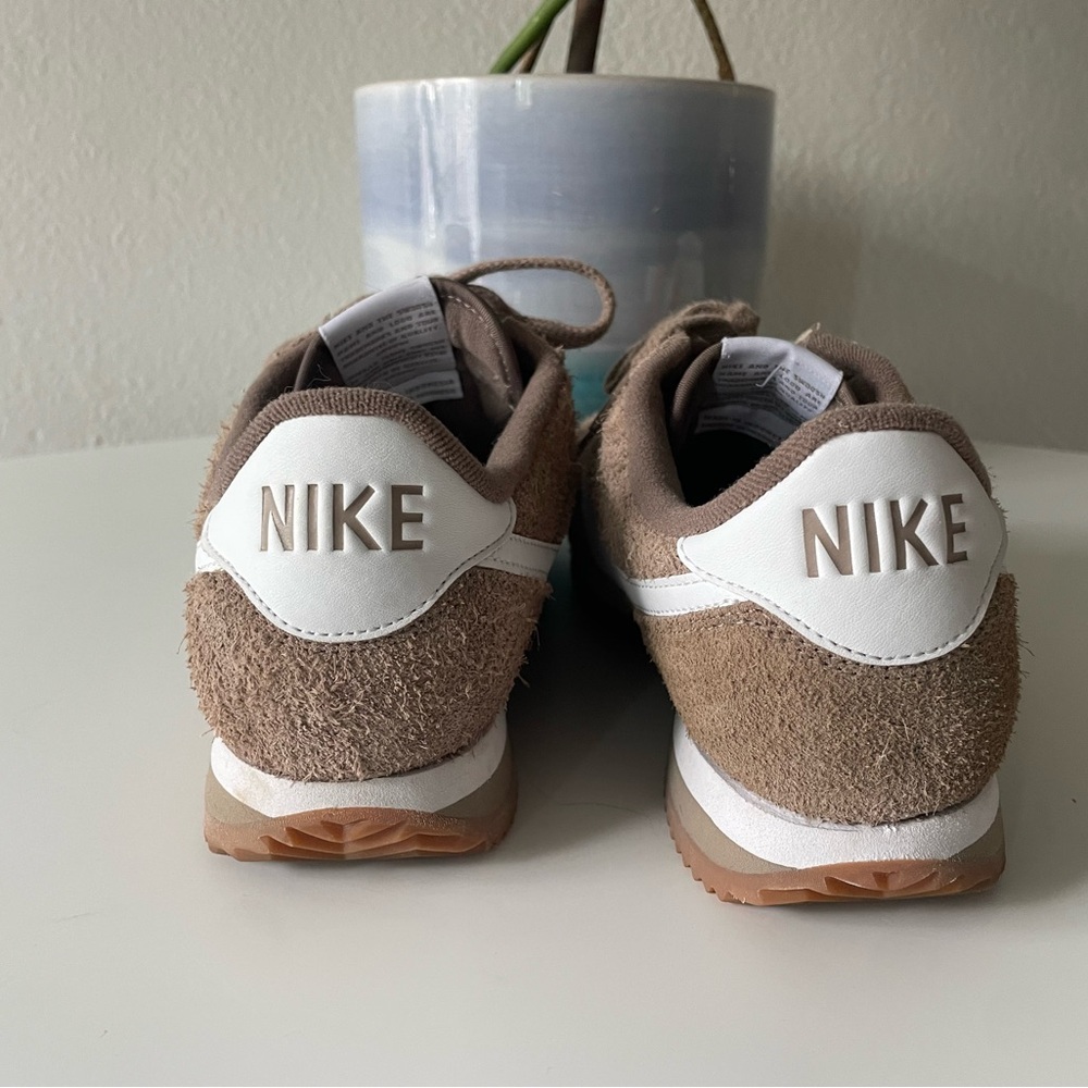 Nike Vintage Suede Mink Brown Cortez with White Swoosh - Picture 4 of 5